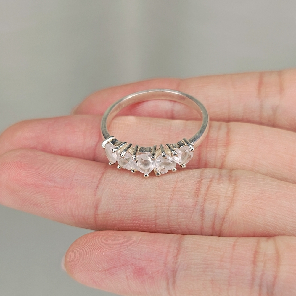 Real Rose Quartz Ring